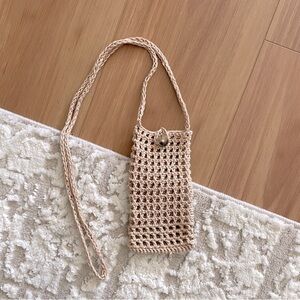 Made-to-order cellphone crocheted crossbody bag